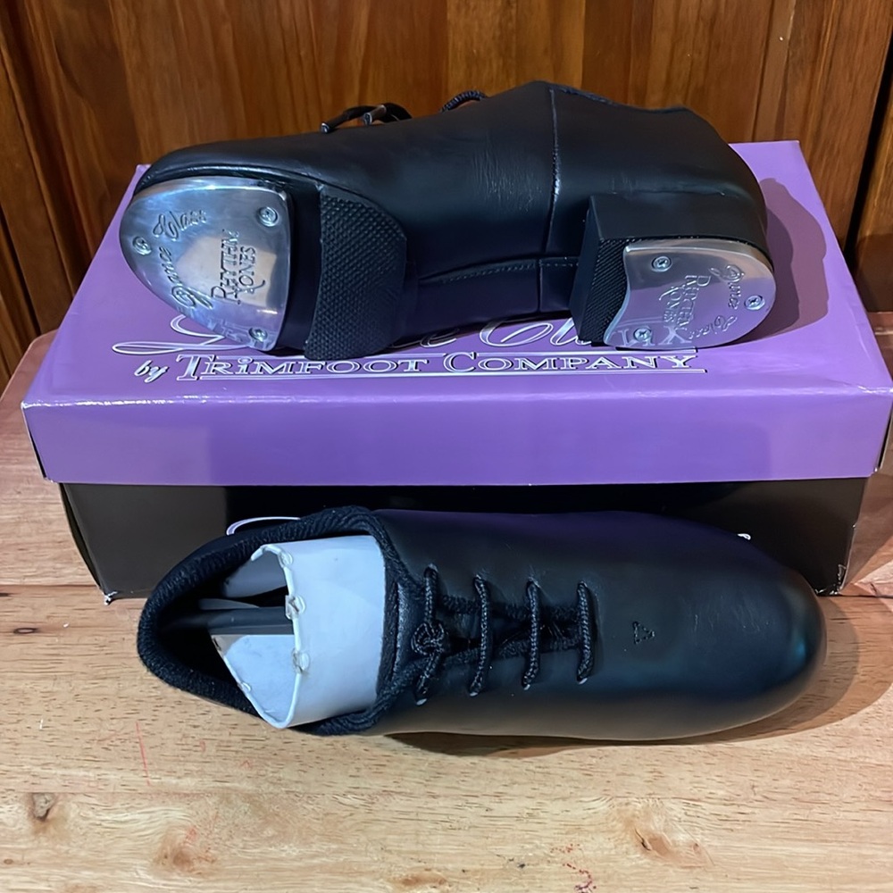Dance Class Tap Size 4 Split Sole Jazz Leather NEW